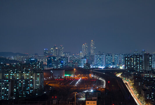 the night view of seoul Korea © Near