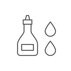 Liquid sauce line outline icon