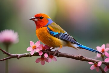 robin on a branch