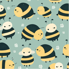 cute simple bee pattern, cartoon, minimal, decorate blankets, carpets, for kids, theme print design
