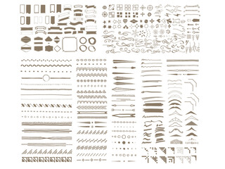 Handwritten Decorative Vintage Shapes