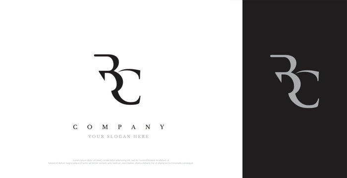 Initial BC Logo Design Vector 