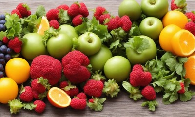 Fototapeta na wymiar fruit and vegetables