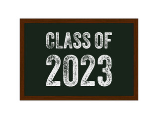 Class of 2023 Congratulations to graduates on blackboard Chalk effect