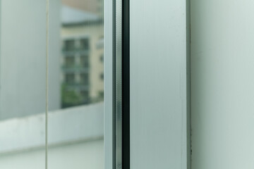 windows and construction detail of the air chambers and double glazing with argon krypton gas....