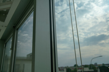 windows and construction detail of the air chambers and double glazing with argon krypton gas....