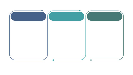 Blank company process chart infographic template as vector with 3 options can be used for progress, diagram, annual report, web design. Business concept