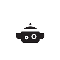 Outline Pan Pot Solid Icon