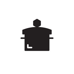 Obraz premium Pan Cooking Kitchen Solid Icon