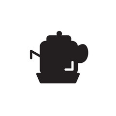 Chinese Decoration Tea Pot Solid Icon