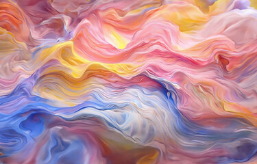 Obraz premium Futuristic chromatic waves