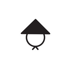 Chinese Culture Hat Solid Icon