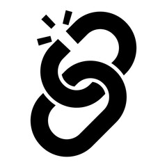 Naklejka premium Chain icon