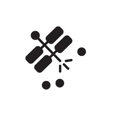 Festival Firecracker Chinese Solid Icon