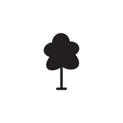 Fall Tree Leaves Solid Icon