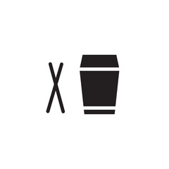 Box Chinese Food Solid Icon