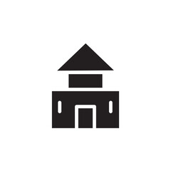 House Japanese Property Solid Icon