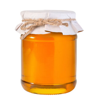honey jar isolated