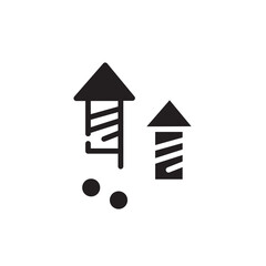 Chinse Explosive Firecracker Solid Icon