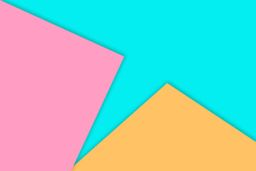 Geometric abstract background with shadow paper cut layers