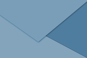 Geometric abstract background with shadow paper cut layers