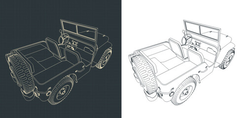 All-terrain vehicle drawings