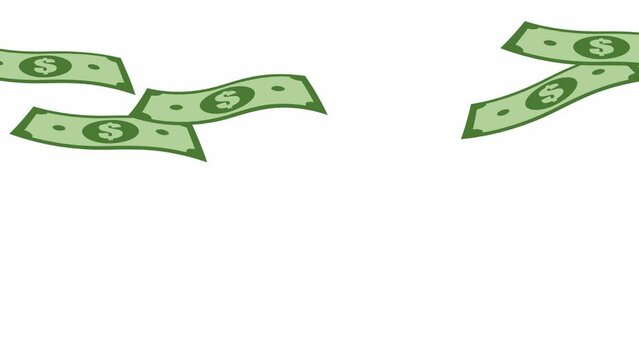 Flying banknotes