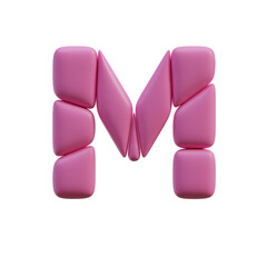 Funny Shapes 3D Alphabet or PNG Letters