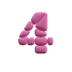 Funny Shapes 3D Alphabet or PNG Letters