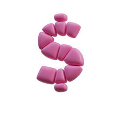 Funny Shapes 3D Alphabet or PNG Letters