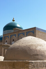Fototapeta na wymiar Buildings of the inner historical city in Khiva