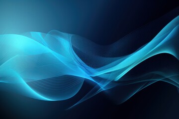 Abstract blue background, Generative Ai