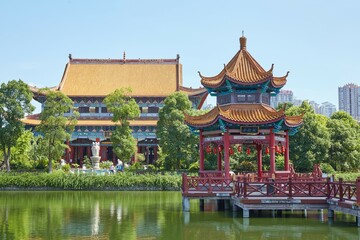 The Buddhist Kaifu Temple in Changsha, capital of Hunan Province