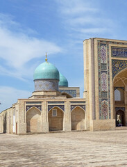 Historical buildings in the old city in Tashkent