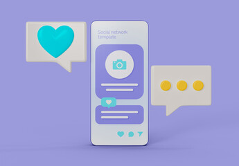 Social Network Theme Mockup