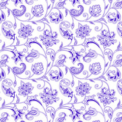 Textile and digital seamless pattern design 