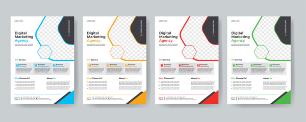 Creative Corporate & Business Flyer Brochure Template Design, abstract business flyer, vector template design. Brochure design, cover, annual report, poster, flyer