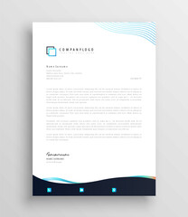 Modern letterhead design template for your project design, Vector illustration.