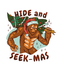 Hide And Seek-Mas Yeti Christmas tree Grumpy