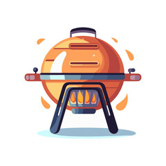 Grill BBQ cooking vector