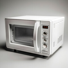 Fototapeta premium a white microwave