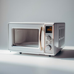 Fototapeta premium a white microwave