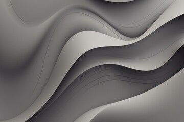 Obraz na płótnie Canvas Abstract grey background with curved lines, Generative ai