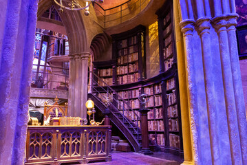 Fototapeta premium London, UK; October 23, 2013; Warner Bros Studios London tour, with the sets and original material of the Harry Potter movies.