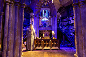 Obraz premium London, UK; October 23, 2013; Warner Bros Studios London tour, with the sets and original material of the Harry Potter movies.