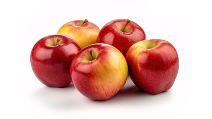 Fototapeta na wymiar apples isolated on white background