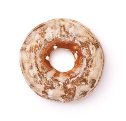 Top view of glazed ginger ring