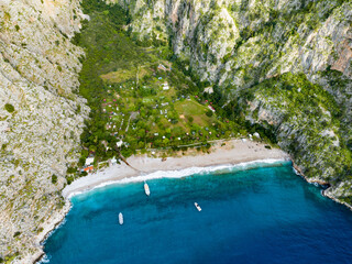 High Angle View of the Breathtaking Butterfly Valley, Ölüdeniz
