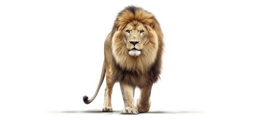 Plakat The lion (Panthera leo) is a large cat of the genus Panthera .