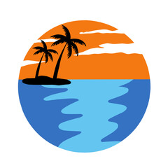 Island Sunset Logo 